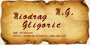 Miodrag Gligorić vizit kartica